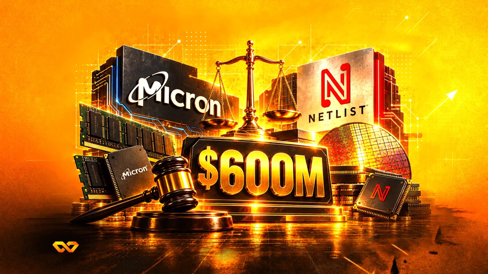 شركة Micron توافق على دفع 600 مليون دولار لتسوية نزاع براءات اختراع مع Netlist