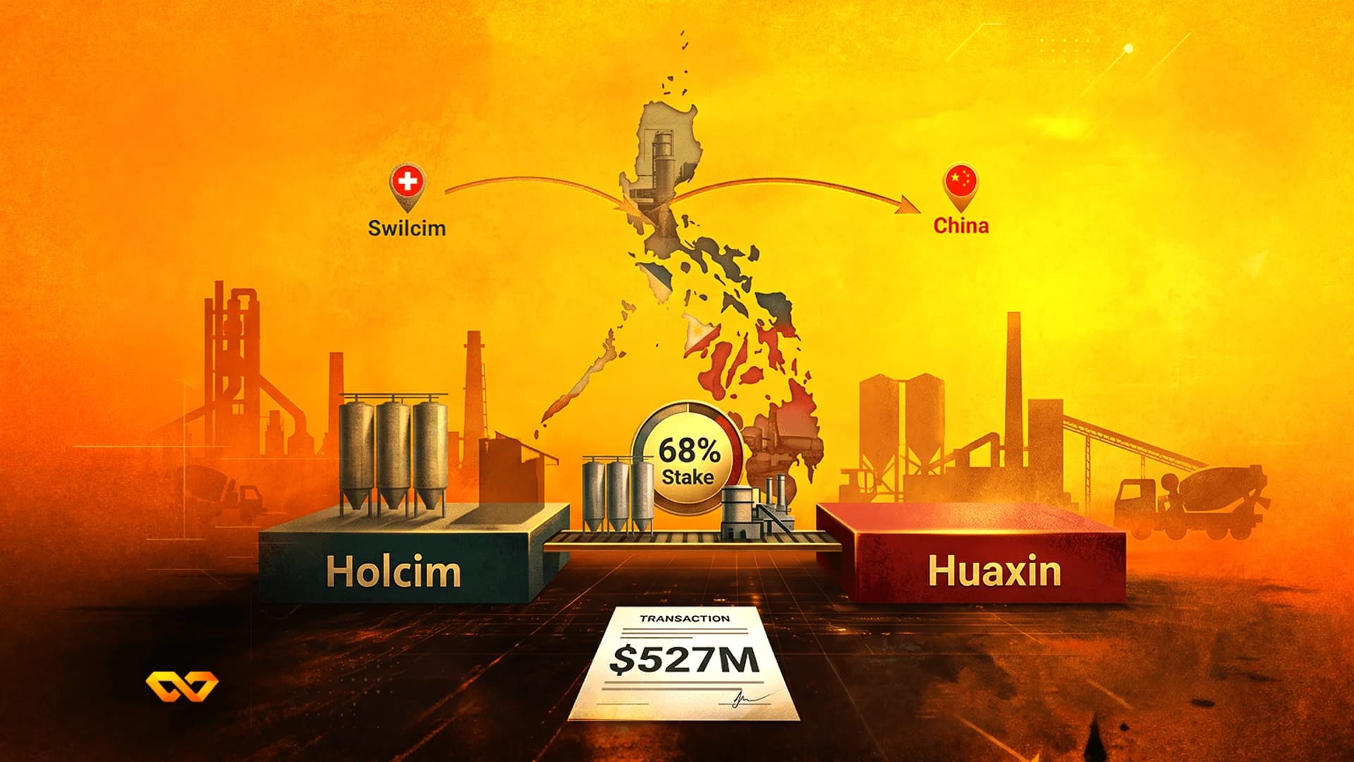هولسيم تبيع حصة تقارب 68% في أعمالها بالفلبين إلى هواشين مقابل 527 مليون دولار